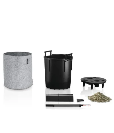 LECHUZA® TRENDCOVER Felt, All-in-One Set -Haus Pflanzen Welt 6946941 WE FS 002 TrendcoverFeltHellgrau 6947121