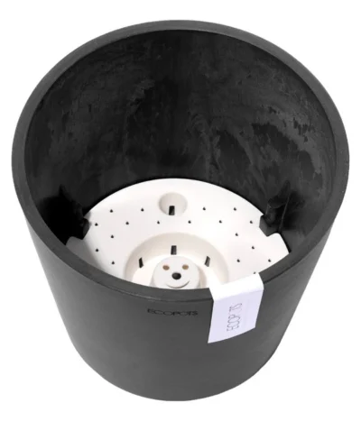 Ecopots Kunststoff-Topf Amsterdam Mit Wassersystem, Rund 10 Ecopots Kunststoff-Topf Amsterdam Mit Wassersystem, Rund -Haus Pflanzen Welt 6949937 6949945 6949952 6949960 WE DE 001 EcopotsKunststoffTopfAmsterdammitWassersystemrunddunkelgrau