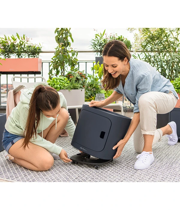 LECHUZA® Kunststoff-Rolluntersetzer Pila Coaster, Quadratisch, Ca. B31/H4,5/T31 Cm 4 LECHUZA® Kunststoff-Rolluntersetzer Pila Coaster, Quadratisch, Ca. B31/H4,5/T31 Cm – Bild 2