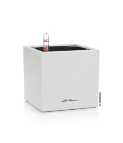 LECHUZA® Kunststoff-Topf Canto Stone, Eckig, Ca. B14/H13,5/T14 Cm