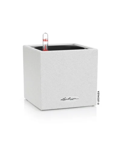 LECHUZA® Kunststoff-Topf Canto Stone, Eckig, Ca. B14/H13,5/T14 Cm