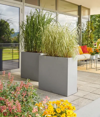 LECHUZA® Kunststoff-Kasten Canto Stone, Rechteckig, Ca. B79/H76/T37 Cm -Haus Pflanzen Welt 6963235 WE MO 001 LechuzaKunststoffKastenCantoStonerechteckig