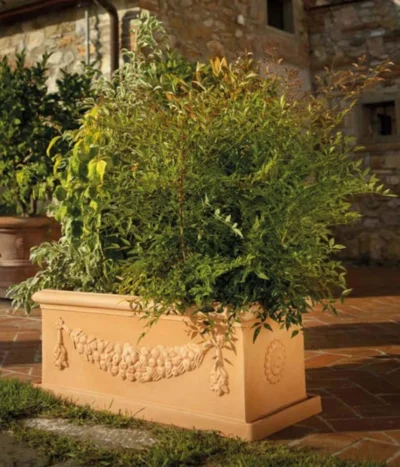 Farmet New Kunststoff-Kasten Impruneta, Rechteckig, Terrakotta Inkl. Untersetzer -Haus Pflanzen Welt 6964928 WE MO 001 FarmetNewKunststoffKastenImprunetarechteckigterrakotta