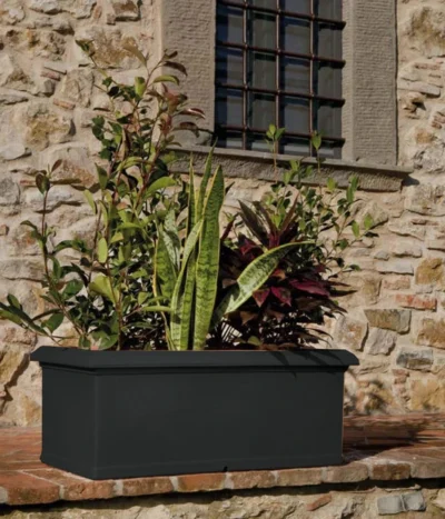 Farmet New Kunststoff-Kasten, Rechteckig, Inkl. Untersetzer -Haus Pflanzen Welt 6964936 WE MO 001 FarmetNewKunststoffKastenrechteckig