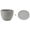 Farmet New Kunststoff-Topf Orione, Rund, Inkl. Untersetzer 2 Farmet New Kunststoff-Topf Orione, Rund, Inkl. Untersetzer -Haus Pflanzen Welt 6965305 WE FS 001 FarmetTopfOrioneRundGrauUntersetzer
