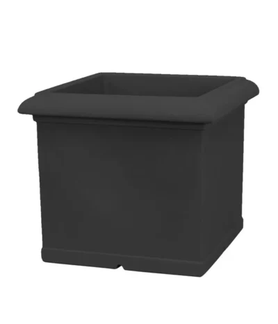 Farmet New Kunststoff-Topf, Quadratisch, Inkl. Untersetzer -Haus Pflanzen Welt 6965768 WE FS 001 FarmetNewKunststoffBlumentopfquadratisch