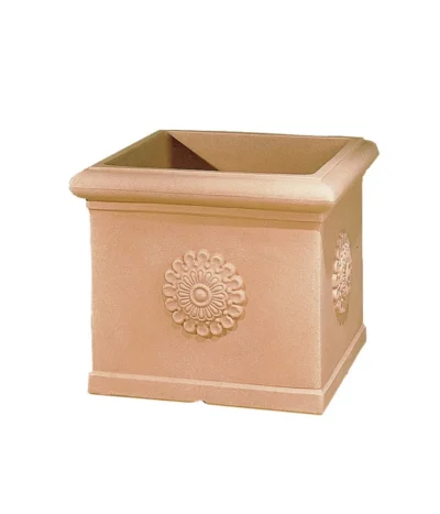 Farmet New Kunststoff-Topf Festonato, Quadratisch, Terrakotta, Inkl. Untersetzer -Haus Pflanzen Welt 6967699 WE FS 001 FarmetNewKunststoffTopfFestonatoquadratischterrakotta