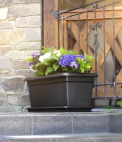 Magnus Kunststoff-Blumenkasten, Rechteckig. Ca. B98/H37/T38 Cm -Haus Pflanzen Welt 6997449 WE MO 005 MagnusKunststoffBlumenkastenschwarz