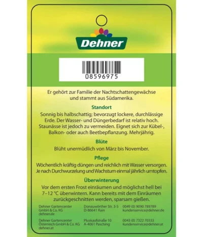 Enzianstrauch, Busch -Haus Pflanzen Welt 8596975 BlauerEnzianstrauch Etikett 2