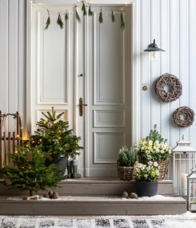 Nordmann-Tanne, Ca. 75-100 Cm, Gesägt, Mit Holzkreuzständer -Haus Pflanzen Welt 8996100 8014870 8014557 8014722 8014847 WE MO 001 AbiesNordmannianaHolzkreuzWeihnachtsbaeume