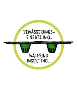 Scheurich Kunststoff-Topf Purista+, Rund -Haus Pflanzen Welt WE DE 016 ScheurichBewaesserungseinsatz 1