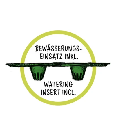 Scheurich Kunststoff-Topf Purista+, Rund -Haus Pflanzen Welt WE DE 016 ScheurichBewaesserungseinsatz 1